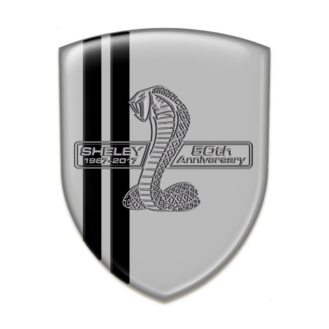 Ford Shelby Resin Sticker Grey Base black Lines Version 