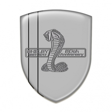 Ford Shelby Emblem Exterior Grey base 50 Anniversary Design 