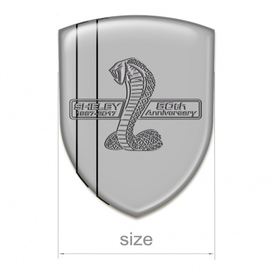 Ford Shelby Emblem Exterior Grey base 50 Anniversary Design 