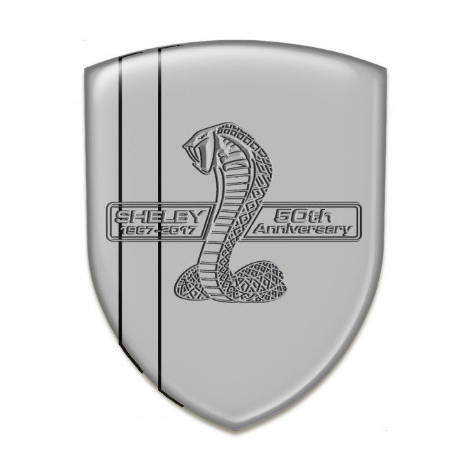 Ford Shelby Emblem Exterior Grey base 50 Anniversary Design 