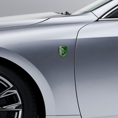 Ford Shelby Self Adhesive Car logo Emblem Green Carbon Grey Lines Version 