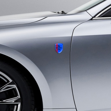 Ford Shelby Emblem Exterior Blue Base Red Lines Variant 