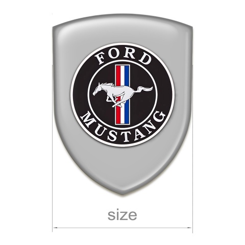 Ford Mustang Emblem Exterior High Quality Grey Print Style 