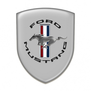Ford Mustang Domed Emblem Grey Base Classic Style 