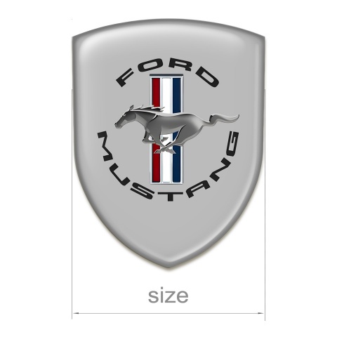 Ford Mustang Domed Emblem Grey Base Classic Style 