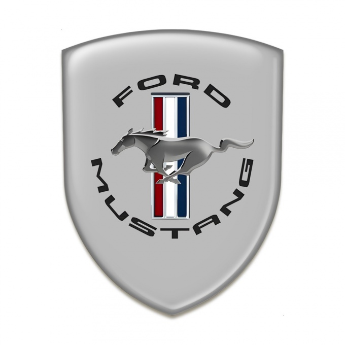 Ford Mustang Domed Emblem Grey Base Classic Style 