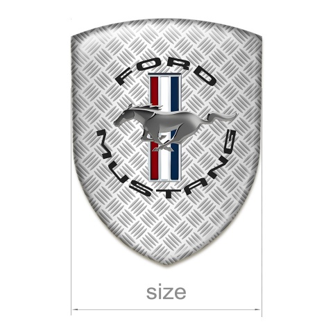 Ford Mustang Emblem Exterior Grey Mesh Style 