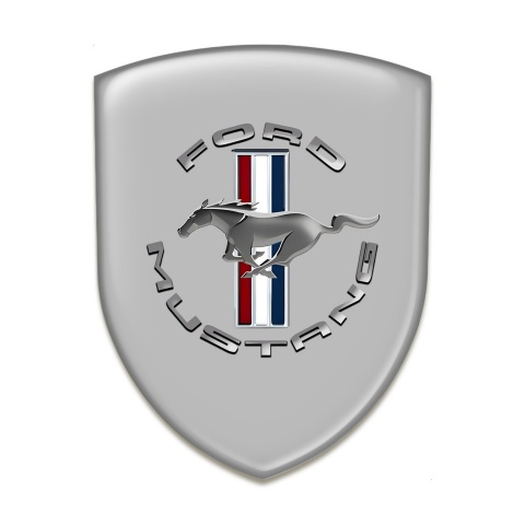 Ford Mustang Emblem Interior Grey Print Classic Logo 