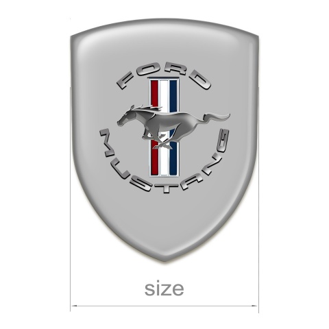 Ford Mustang Emblem Interior Grey Print Classic Logo 