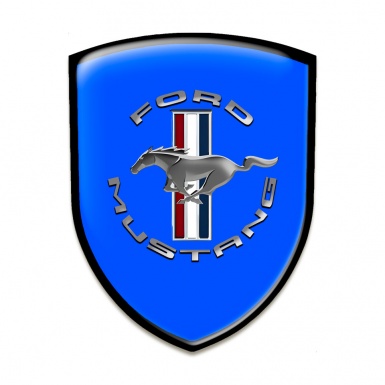 Ford Mustang Silicone Badge Blue Base Version 