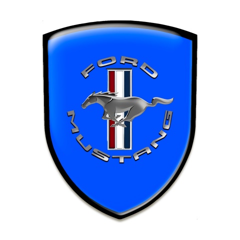 Ford Mustang Silicone Badge Blue Base Version 