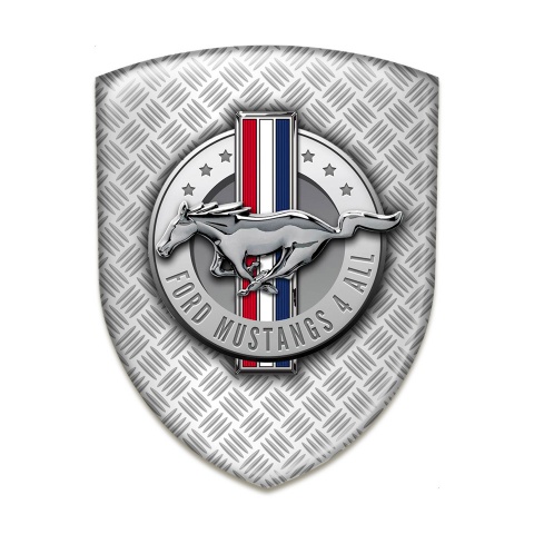 Ford Musatng Tuning Emblem Mesh Base Round Logo 