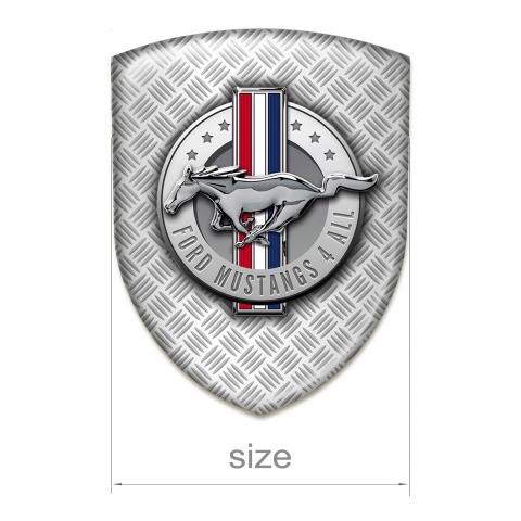 Ford Musatng Tuning Emblem Mesh Base Round Logo 