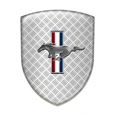 Ford Mustang Domed Emblem Premium Quality Mesh Design 