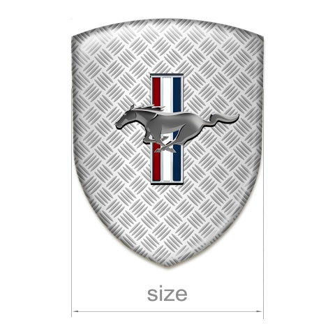 Ford Mustang Domed Emblem Premium Quality Mesh Design 