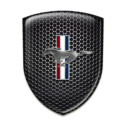 Ford Mustang Emblem Exterior Perforated Steel Design 
