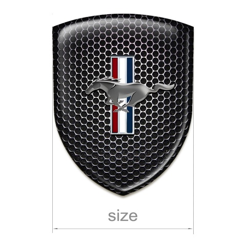Ford Mustang Emblem Exterior Perforated Steel Design 
