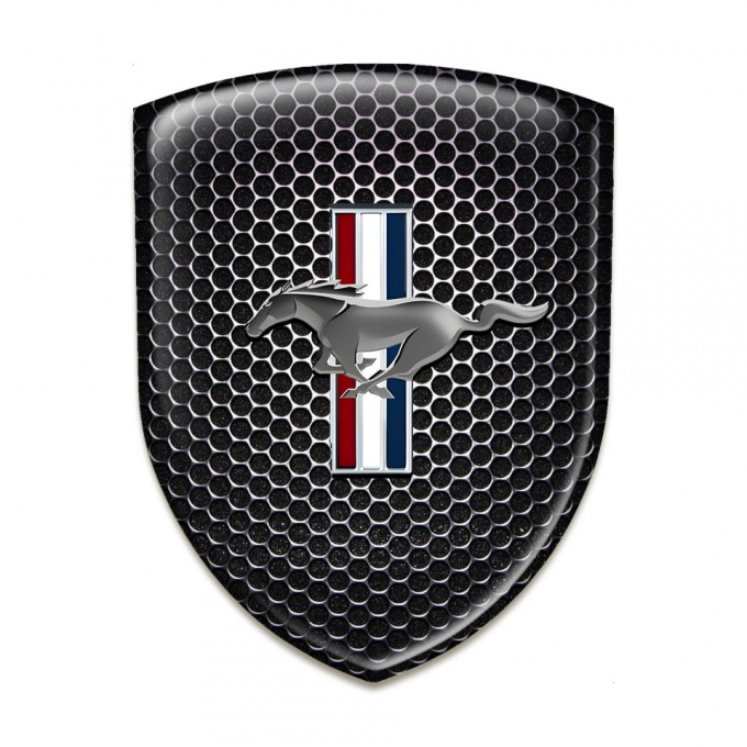 Ford Mustang Emblem Exterior Perforated Steel Design 
