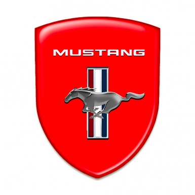 Ford Mustang Car Accessories Badge Red Edition