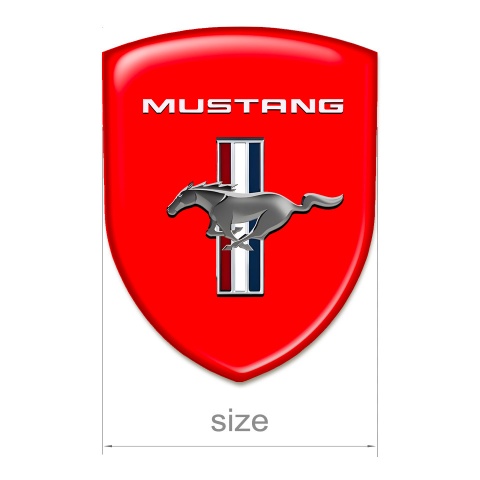 Ford Mustang Car Accessories Badge Red Edition