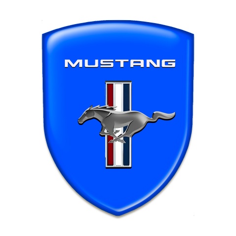 Ford Mustang Self Adhesive Car logo Emblem Blue Edition 