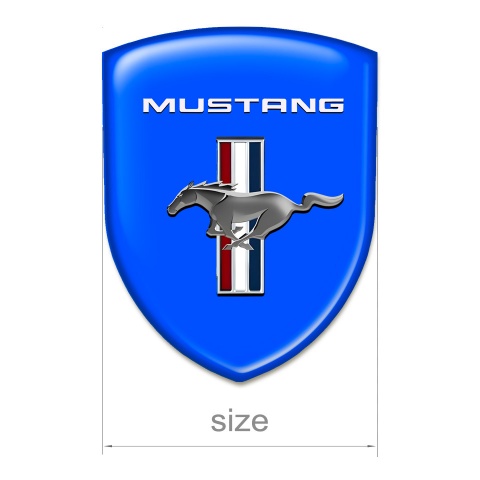 Ford Mustang Self Adhesive Car logo Emblem Blue Edition 