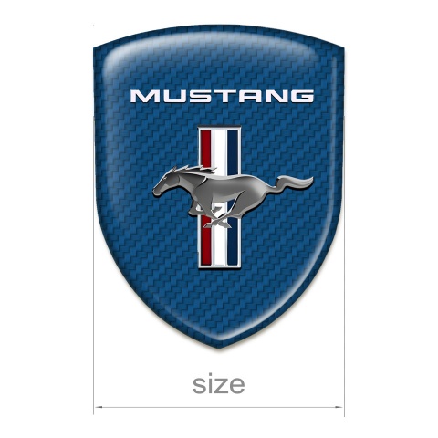 Ford Mustang Auto Emblem Racing Edition Navy Blue Carbon Edition 
