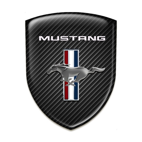 Ford Mustang Emblem Badge Logo Dark Carbon Edition