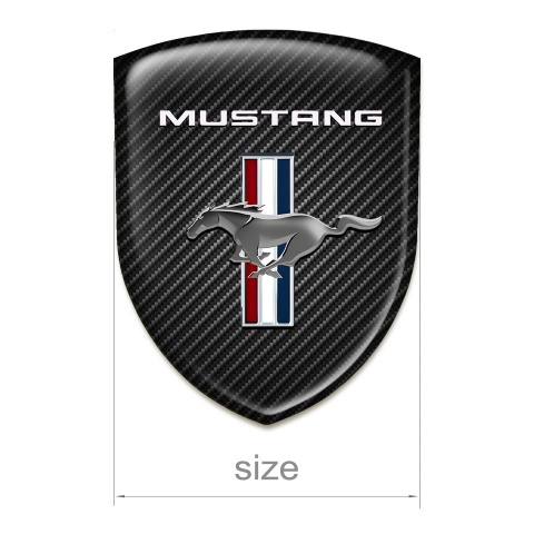 Ford Mustang Emblem Badge Logo Dark Carbon Edition