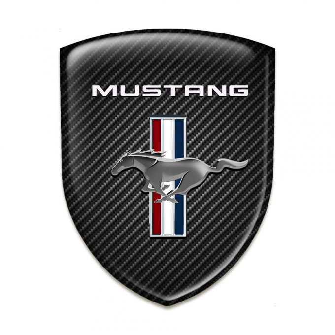 Ford Mustang Emblem Badge Logo Dark Carbon Edition