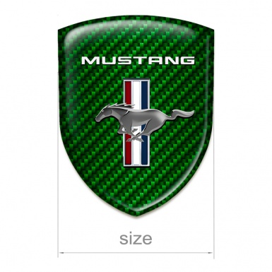 Ford Mustang Tuning Emblem High Quality Green Carbon Edition 