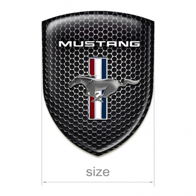 Ford Mustang Self Adhesive Emblem Logo Perforated Steel Edition 