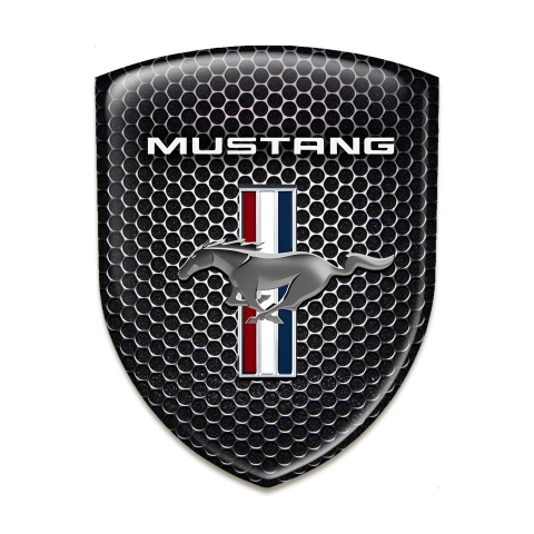 Ford Mustang Self Adhesive Emblem Logo Perforated Steel Edition 
