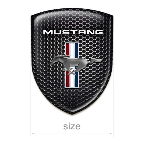 Ford Mustang Self Adhesive Emblem Logo Perforated Steel Edition 