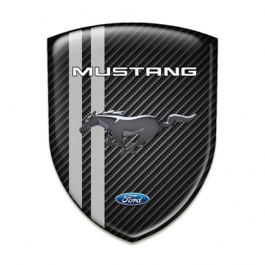 Ford Mustang Tuning Emblem Black Carbon Grey Lines Variant 