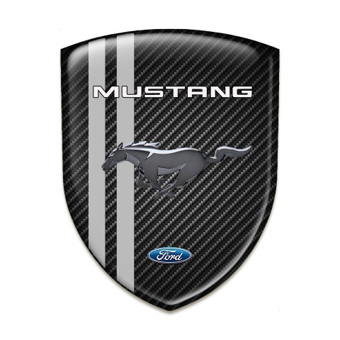Ford Mustang Tuning Emblem Black Carbon Grey Lines Variant 