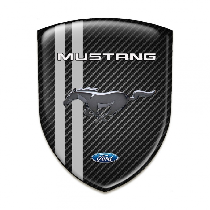 Ford Mustang Tuning Emblem Black Carbon Grey Lines Variant 