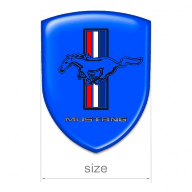 Ford Mustang Resin Sticker Blue Style 