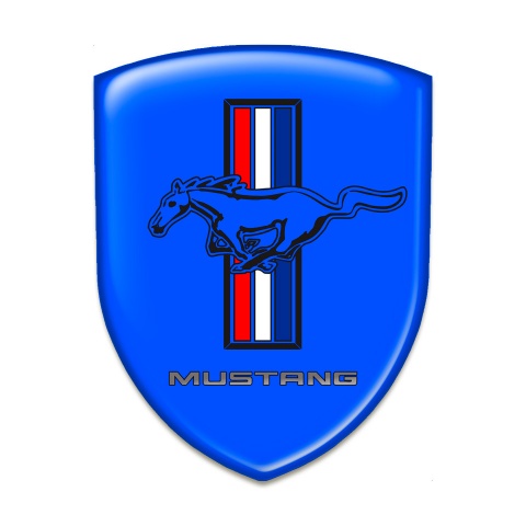 Ford Mustang Resin Sticker Blue Style 