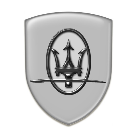 Maserati Tuning Emblem High Quality Grey Print 