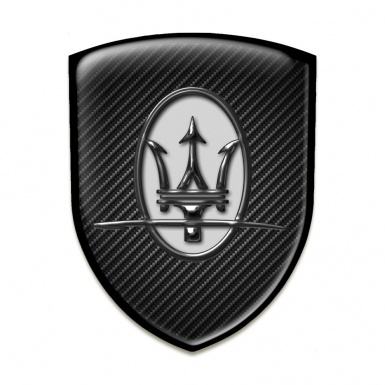 Maserati Auto Emblem Stylish Black Carbon Edition 