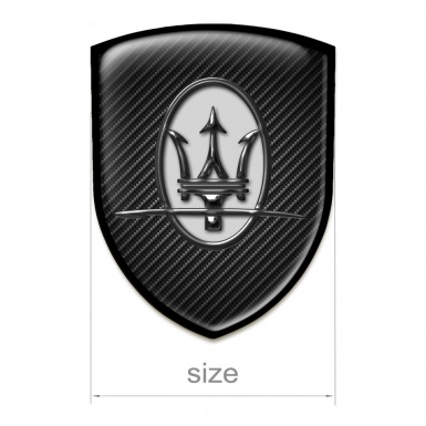 Maserati Auto Emblem Stylish Black Carbon Edition 
