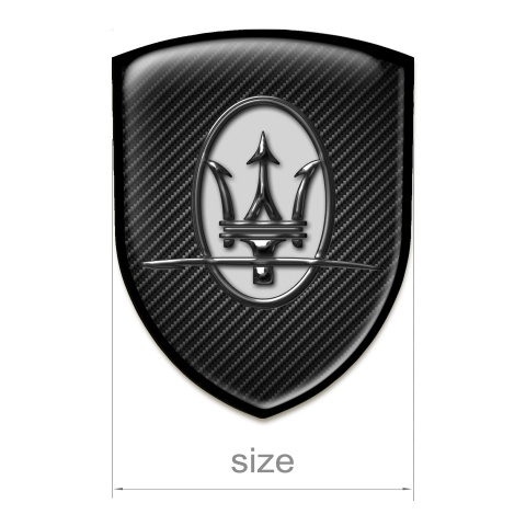 Maserati Auto Emblem Stylish Black Carbon Edition 