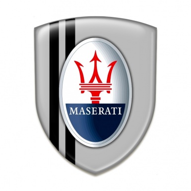 Maserati Silicone Shield Grey Background Black Lines Style 