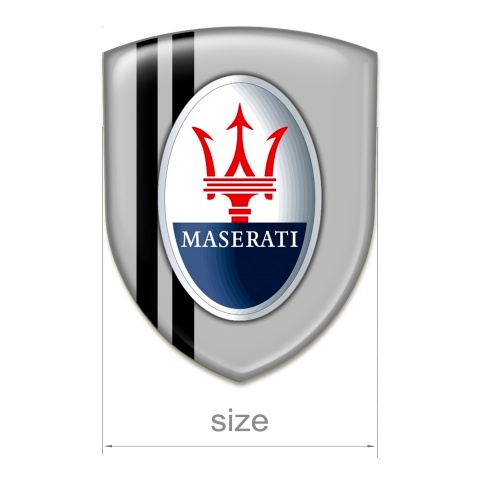 Maserati Silicone Shield Grey Background Black Lines Style 