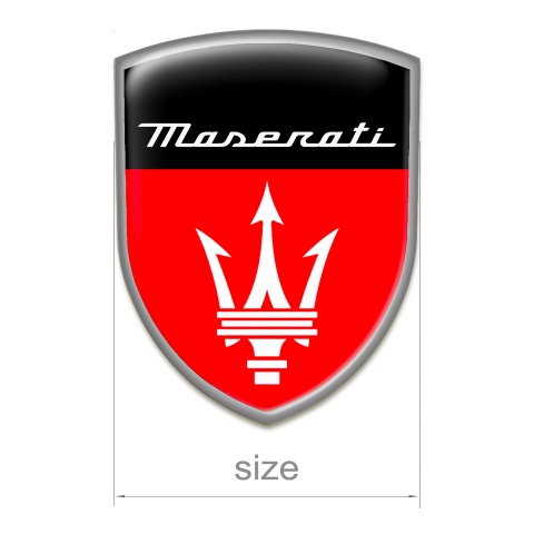 Maserati Silicone Shield Red Black Base Grey Outline Style 
