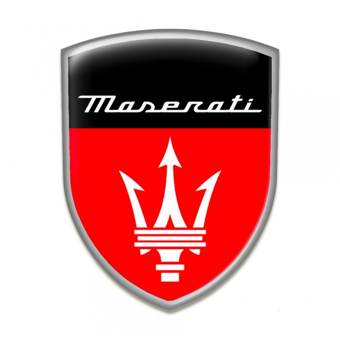 Maserati Silicone Shield Red Black Base Grey Outline Style 