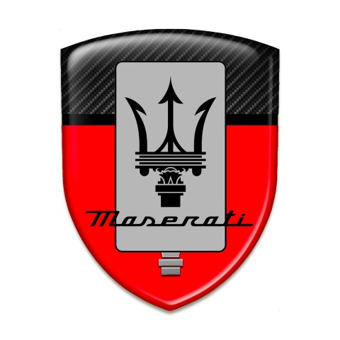 Maserati Emblem Interior Red Black Edition 