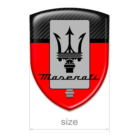 Maserati Emblem Interior Red Black Edition 