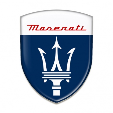 Maserati Self Adhesive Emblem Logo Classic Design 